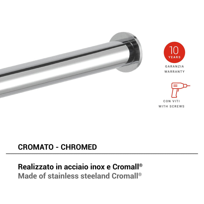 GEDY TN241300000 TONALE Portarrollo Cromo