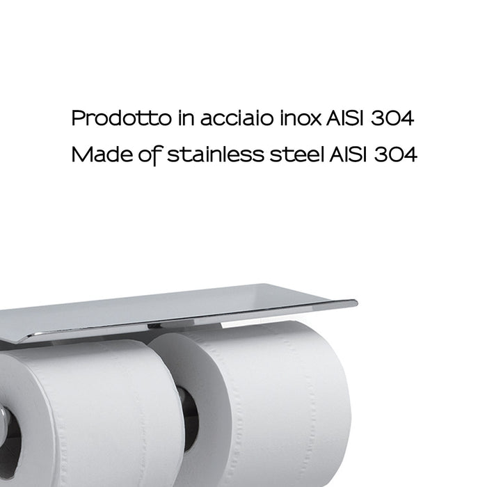 GEDY 23391300000 Portarrollos Doble Con Super