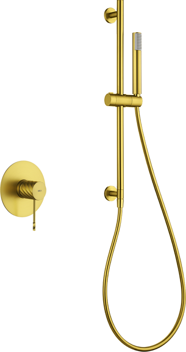 IMEX SMB063/OC BLESS-PALAU Kit Monomando Ducha Empotrado Oro Cepillado