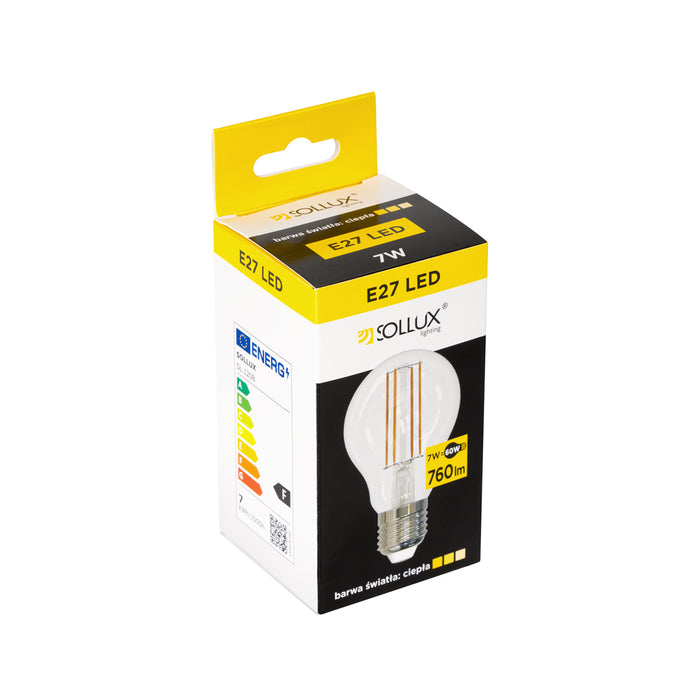 SOLLUX SL.1208 Bombilla LED E27 3000K 7W 760lm