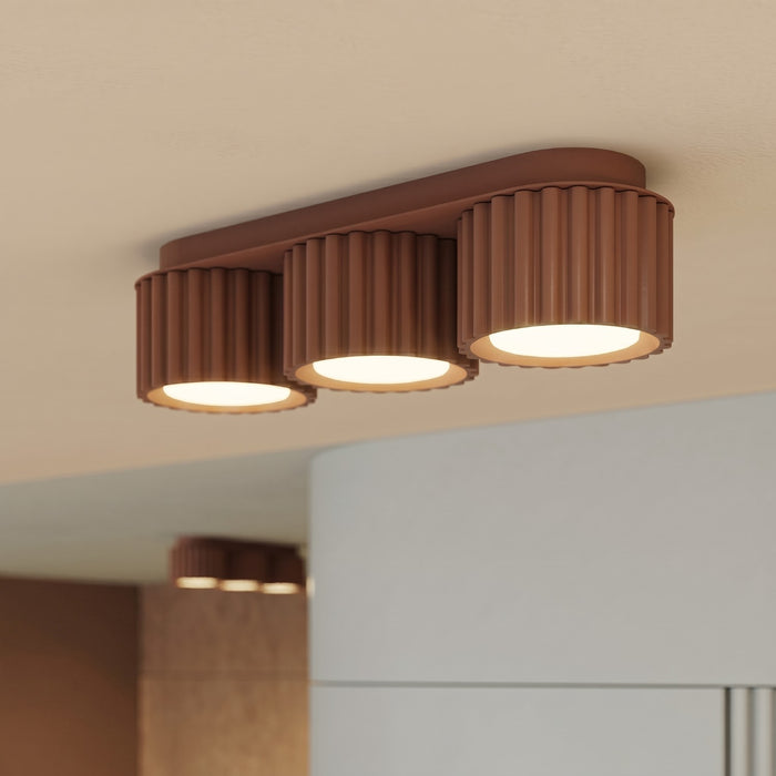 SOLLUX SL.2633 Plafón AURA 3 moca Gx53