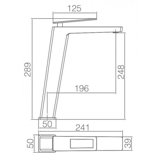IMEX BDC032-3NOR SUECIA Grifo de Lavabo Alto Negro Oro Rosa