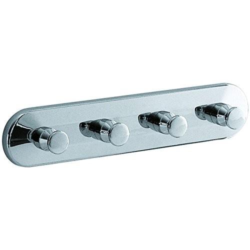 GEDY 21281300100 Percha Cuadruple Cromall Cromo