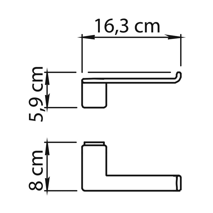 GEDY A9241300000 THE LILY Chrome Toilet Paper Holder