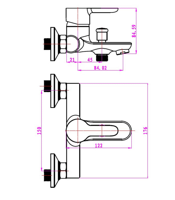 ARCOBAÑ 62DGOLF GOLF  Monomando Bañera  Sin Accesorios