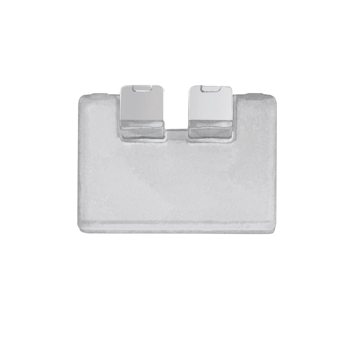 GEDY 24072100000 AUGUSTUS Kit 2 ganchos bioadhesivos para porta objetos cromo satinado