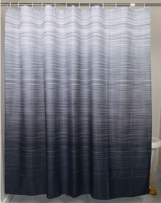 GEDY TTE13611200 FOG Cortina de Ducha Blanco y Gris