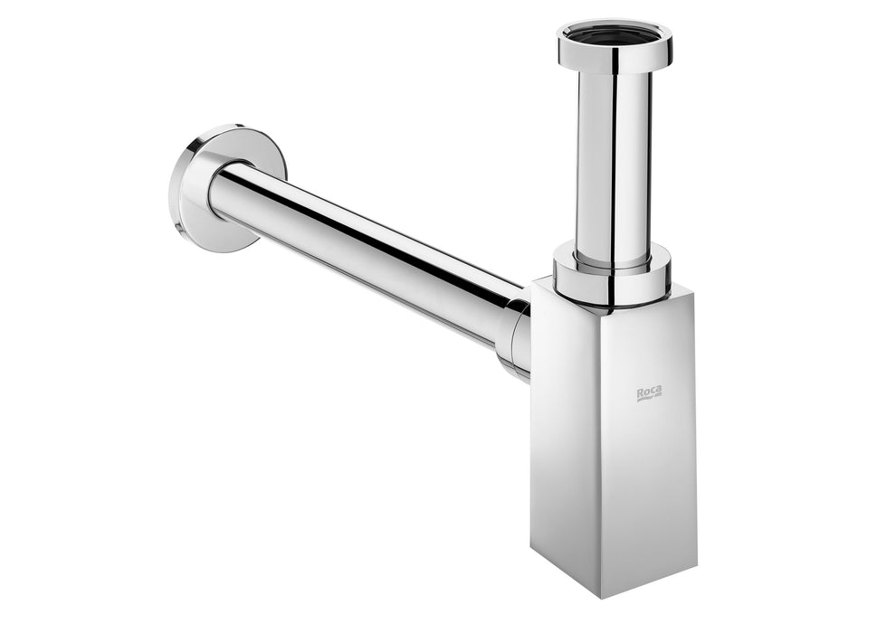 ROCA A506406500 AQUA Square Wall-Mounted Cylindrical 1 1/4" Sink Tube 300 Mm Chrome Siphon