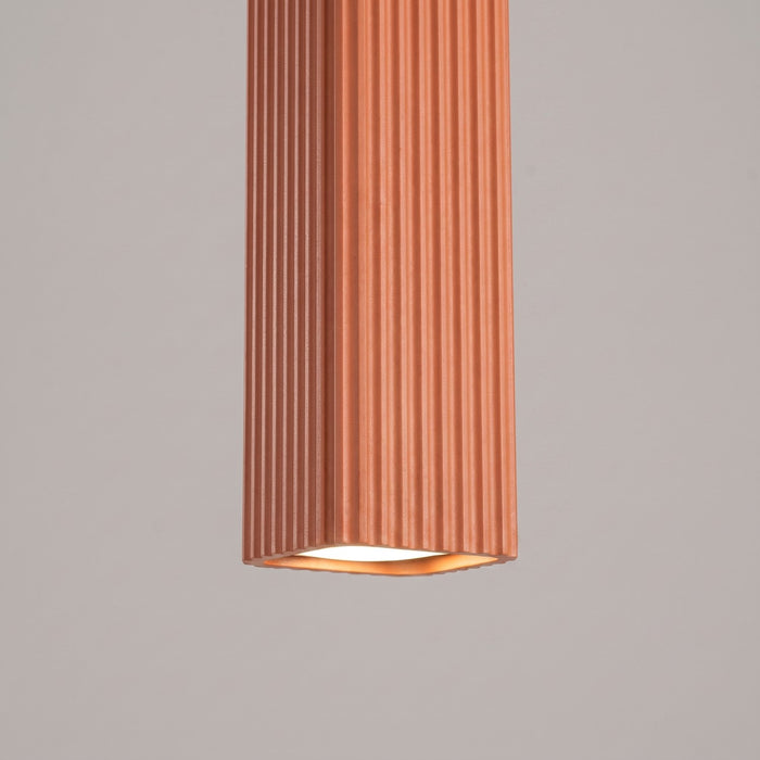 SOLLUX SL.3197 Lámpara Colgante Rayo 1 Ocre Rojo