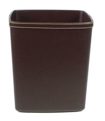 ANDREA HOUSE PA60068 Papelera Marron Efecto Piel 24/48 Horas Andrea House 