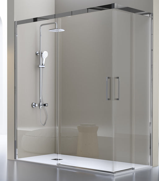 Mampara de ducha Cuadrado 90x90 CM H200 Transparente Versión Cuadrada con  Easy-Clean mod. Prime Corner