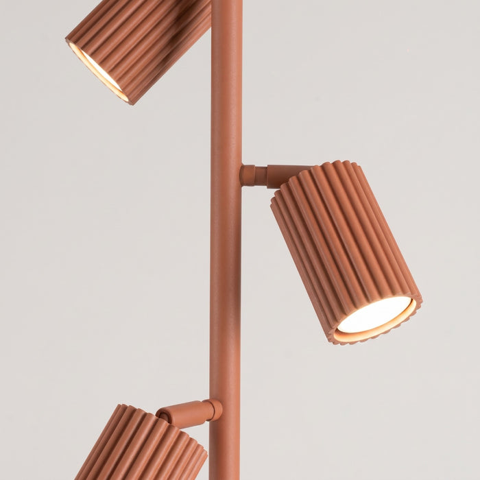 SOLLUX SL.2024 Lámpara de pie KARBON 3 ocre rojo