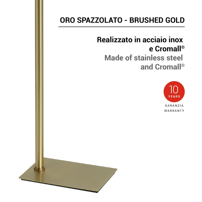 GEDY TR318800000 TRILLY Towel Rack and Standing Column Brushed Gold