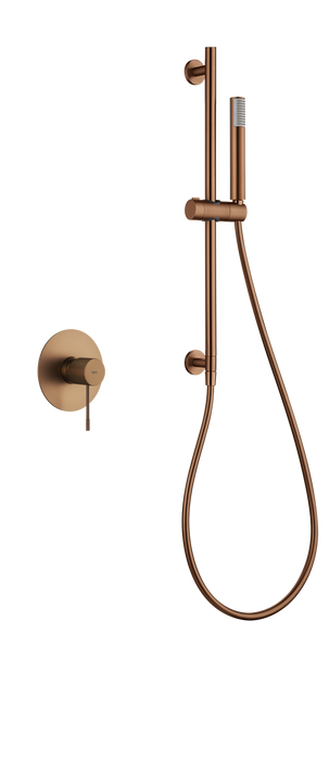 IMEX SMD038/ORC LINE/TOP Conjunto Ducha Monomando Oro Rosa Cepillado