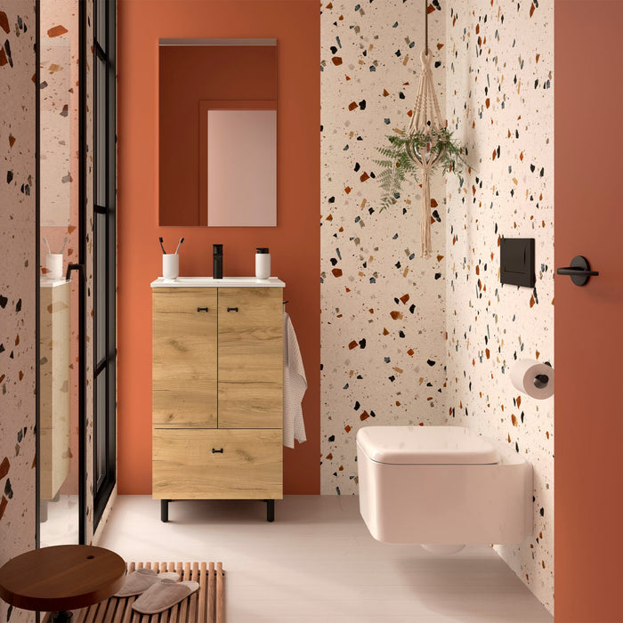 SALGAR INARA Conjunto Mueble 2P+1C Fondo Reducido Roble África