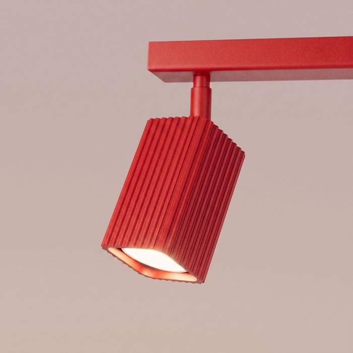 SOLLUX SL.3249 Lámpara De Techo Rayo 3L Roja