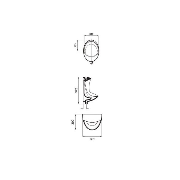 SANITANA PKUR2110C0 PIK Urinario Horizontal