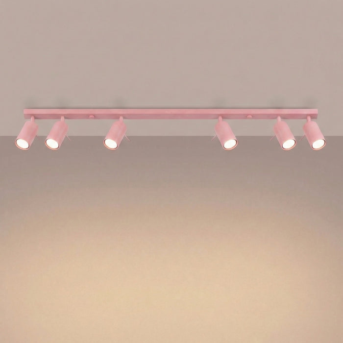 SOLLUX SL.2176 Plafón RING 6L rosa
