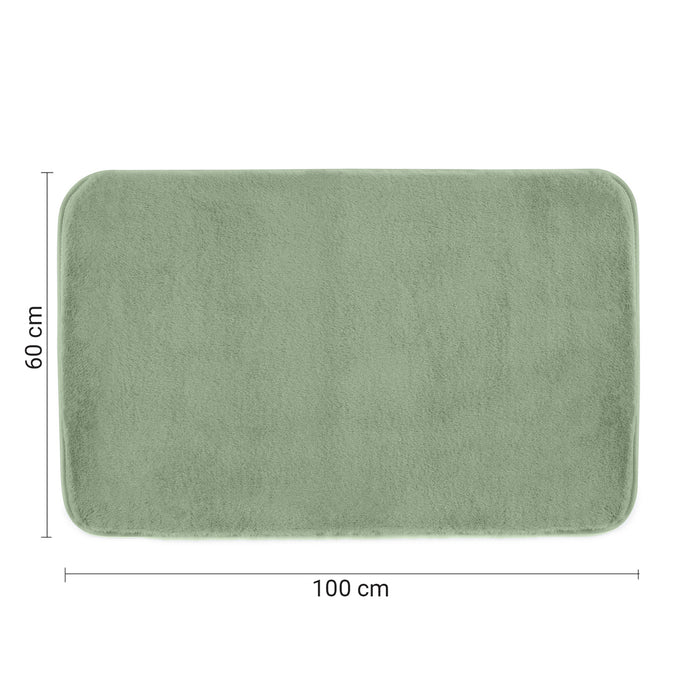 GEDY 96FY1006079 FUZZY Alfombra de baño 100x60 cm verde