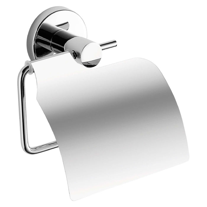 GEDY FP251300100 Chrome Toilet Paper Holder with Cover