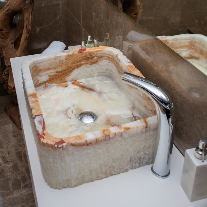 FORZINI FZ-LG-ONX-114 PORTUNUS Lavabo de ónix Verde claro