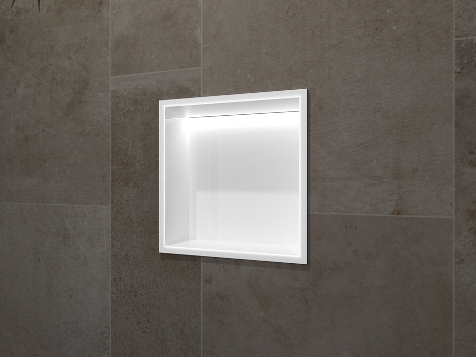 MEDIMEX HOR004/BL INDIC Hornacina Con Led 33x33 Blanco Mate