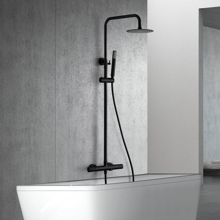 IMEX BTD038-B/NG LINE Grifo Termostático Conjunto de Bañera Negro Mate