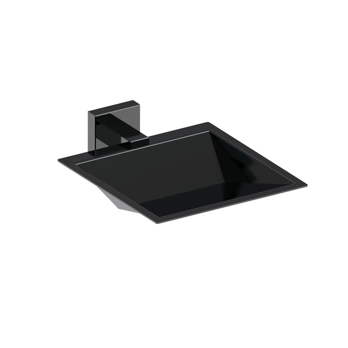 BELTRAN 10755 NIZA Porta Jabonera Cromo Negro