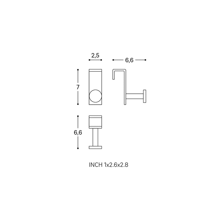 COSMIC 2766523 STICK Colgador Colgante Blanco
