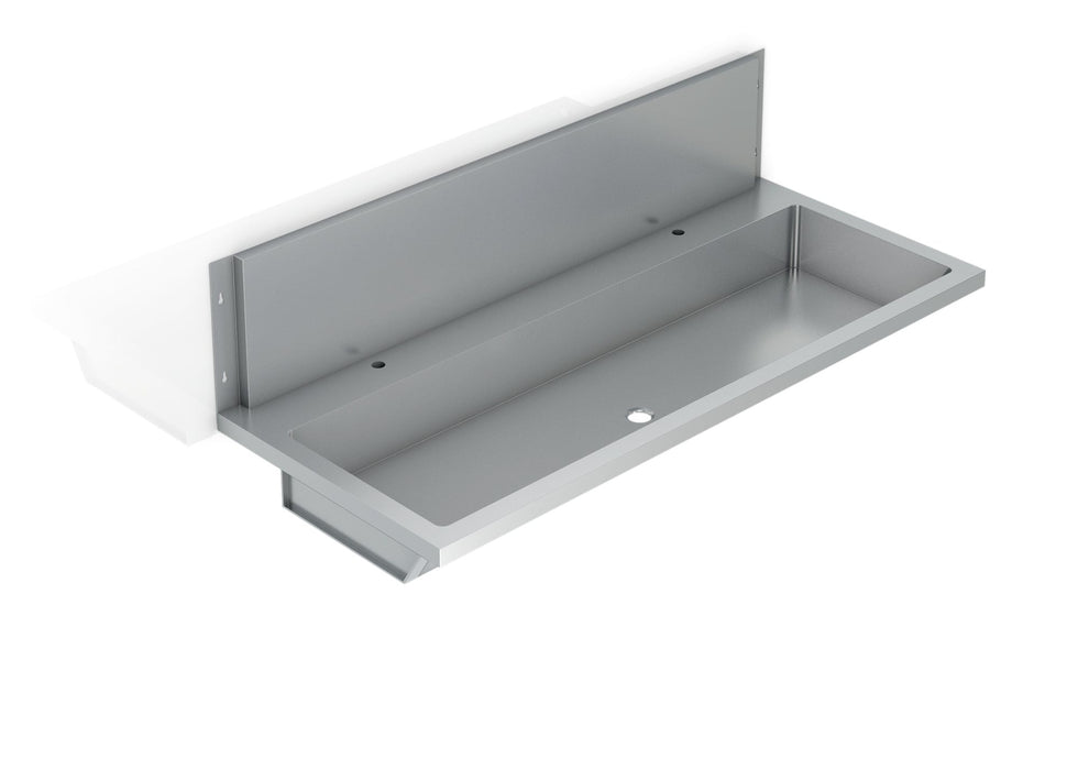 GENWEC GW08 40 04 01 Collective Sink Stainless Steel 304 60 cm with Splash Guard