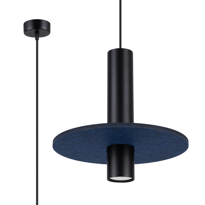SOLLUX SL.1884 Lámpara colgante PELTA 1 negro/azul marino azul marino/negro