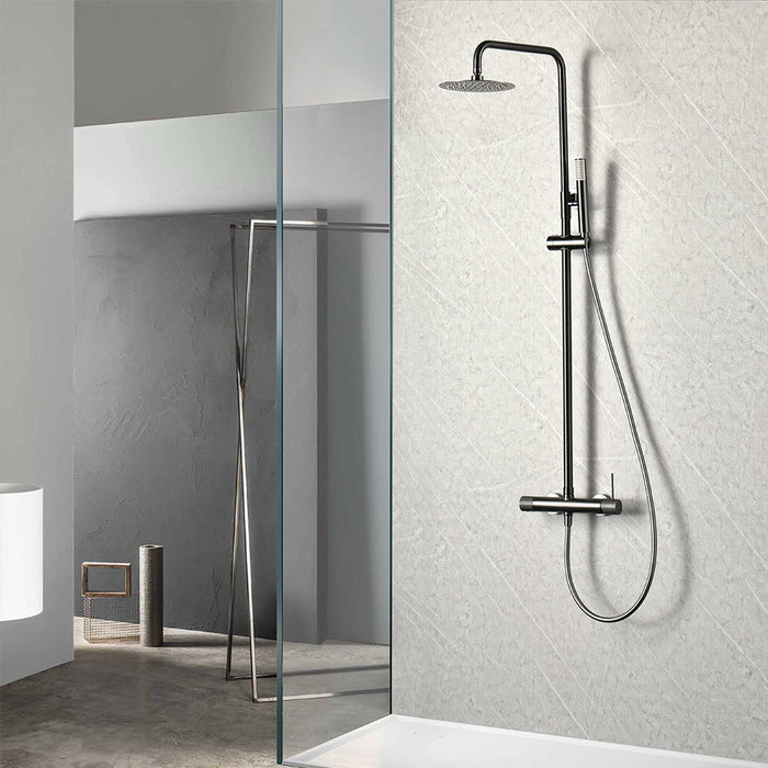 IMEX BDD038/BGM LINE Shower Set Single Lever Black Gun Metal