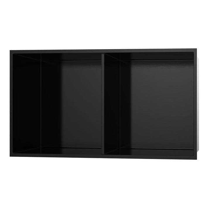 LLAVISAN L139174 Hornacina De Ducha Rectangular Negra Mate 60X30