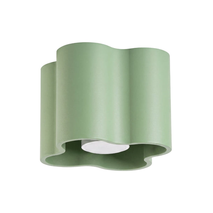 SOLLUX SL.3407 Lámpara De Techo Ovio 1 Verde Salvia Gu10