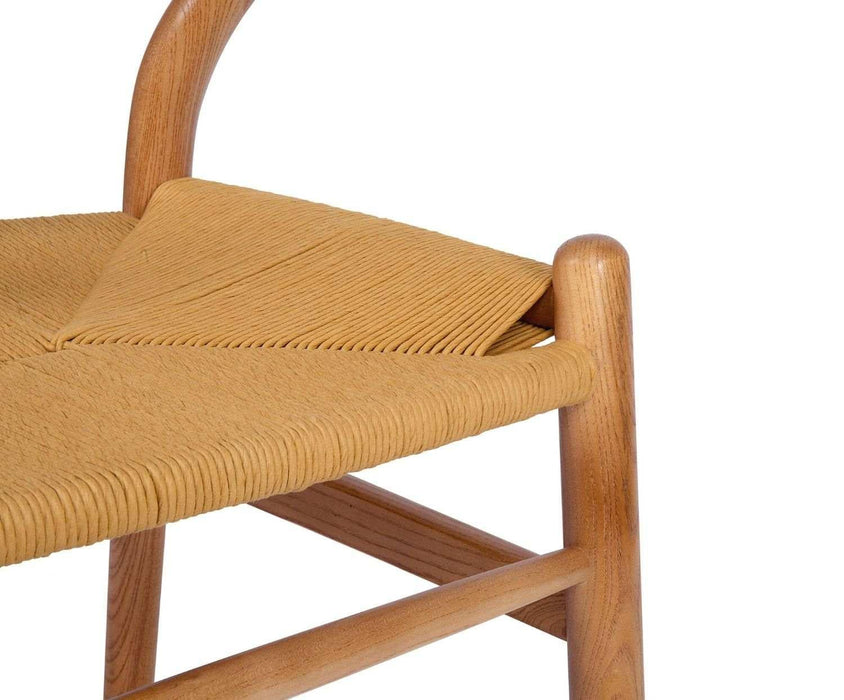 ANDREA HOUSE MU70002 SALMA Elm Wood and Paper Cord Chair