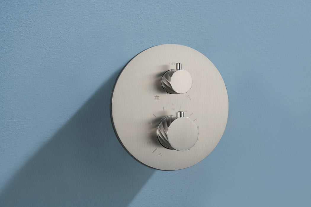 IMEX GTB063/NQ BLESS-PALAU Conjunto Grifo Empotrado Termostático Niquel