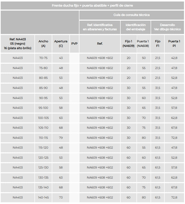 KASSANDRA NARDI Fixed Shower Front Screen + Hinged Door + Brushed Gold Closing Profile Transparent