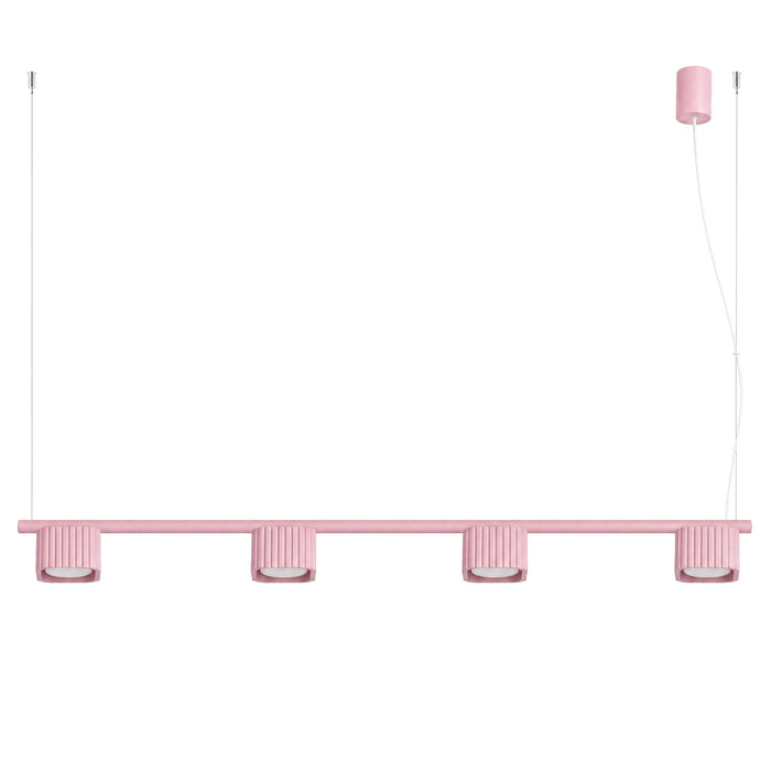 SOLLUX SL.3104 Lámpara De Araña Riff 4 Rosa Gx53