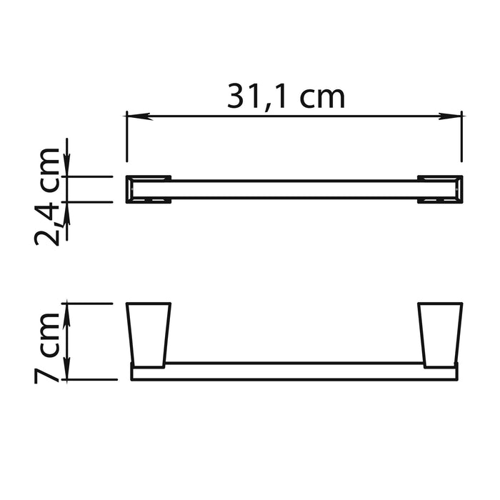 GEDY TN213088000 TONALE Matte Gold Towel Rack