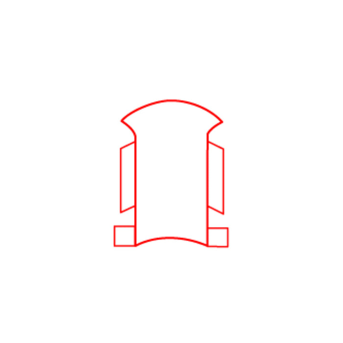 EMAC NOVORODAPIE Rincón Ángulo Interior Rodapié Acero Inox Cepillado