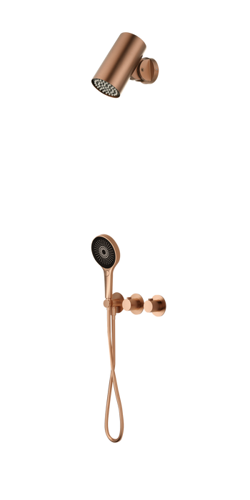 IMEX GTA070/ORC AZORES Termostatico Conjunto Empotrado Oro Rosa Cepillado