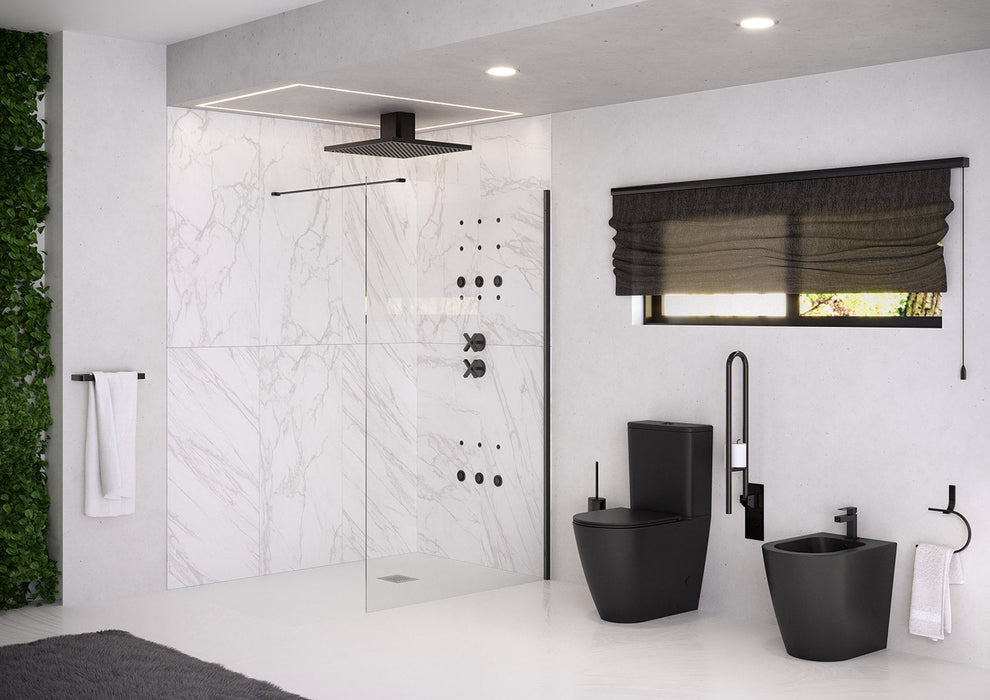 FOSSIL NATURA 01244 NÁPOLES Complete Rimless Toilet Comfort Height Matte Black