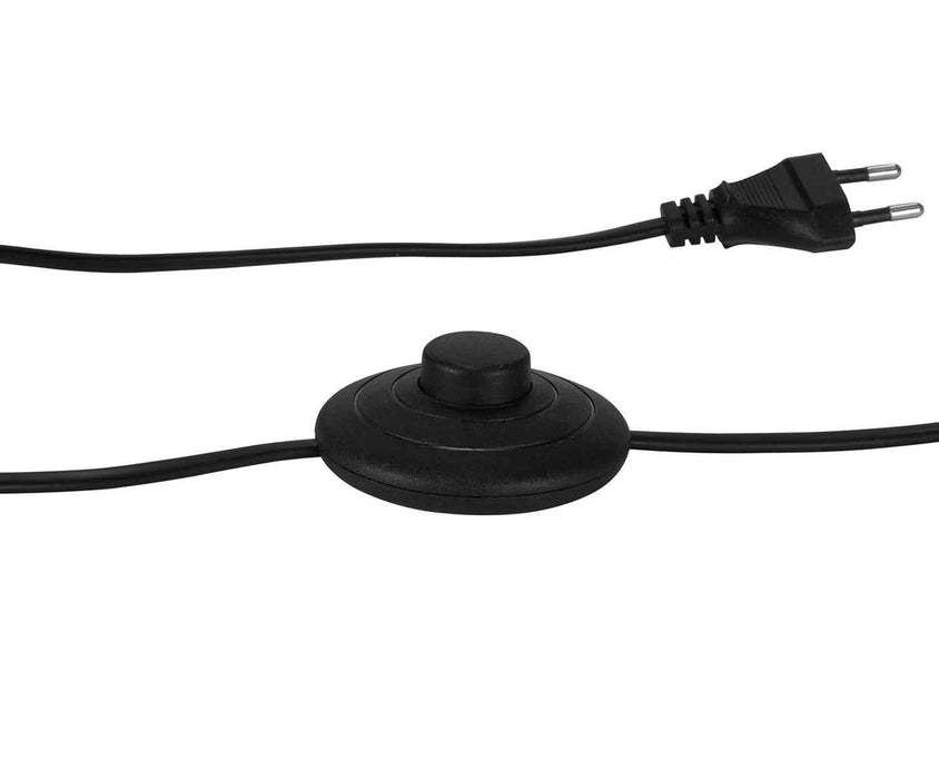 ANDREA HOUSE IL19087 Lámpara Pie Latón/Negro 37,5x23x150 CM