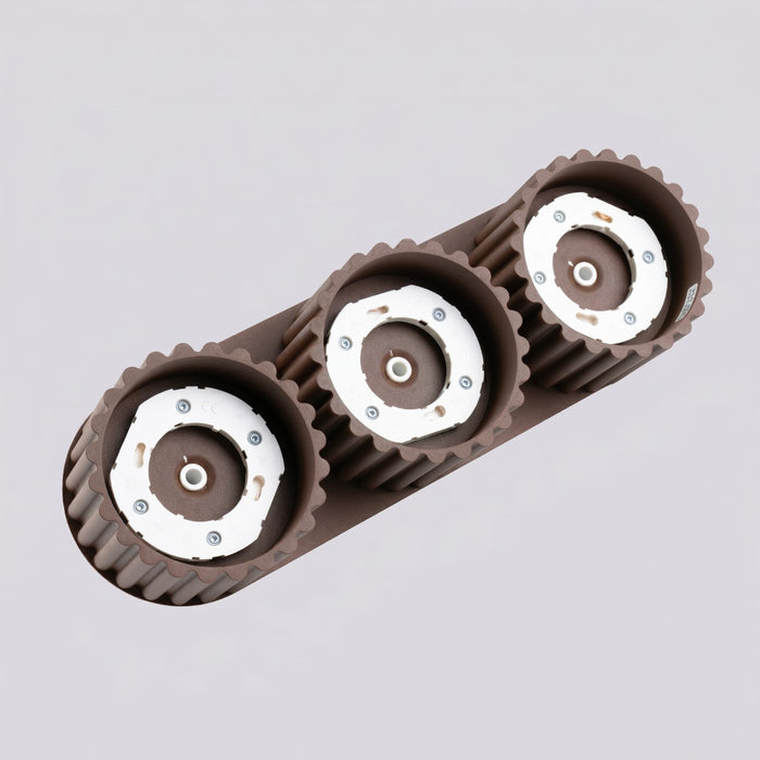 SOLLUX SL.2642 Plafón AURA 3 marrón Gx53