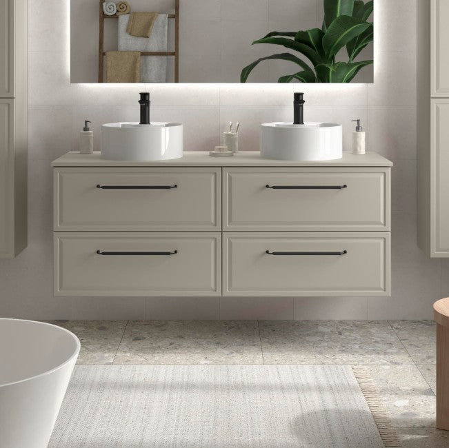 SALGAR 121841 RUNA Mueble+Lavabo LISBOA 140cm Gris mate