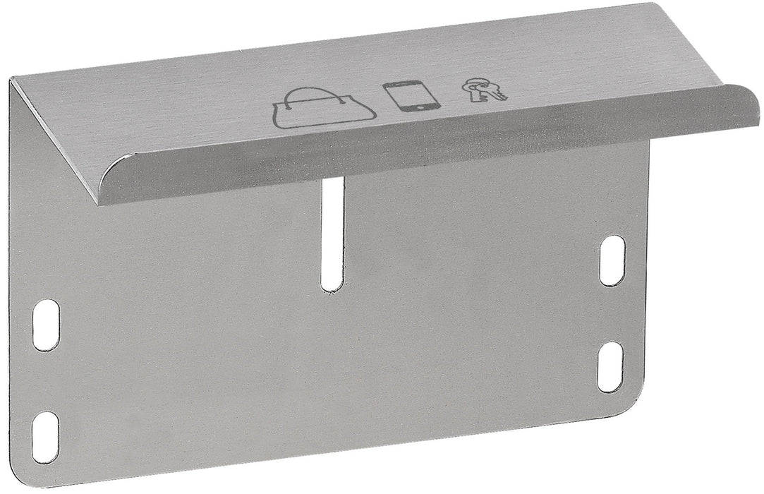 MEDICLINICS RPR2700CS Stainless Steel Shelf Round Satin Finish Toilet Paper Holder