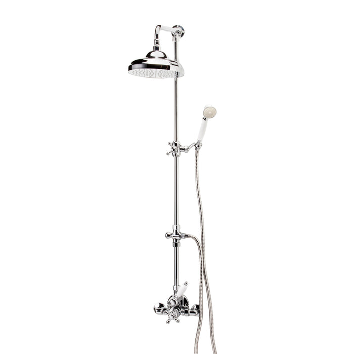 PRESTO 40049140 Retro columna ducha termostática Bronce envejecido
