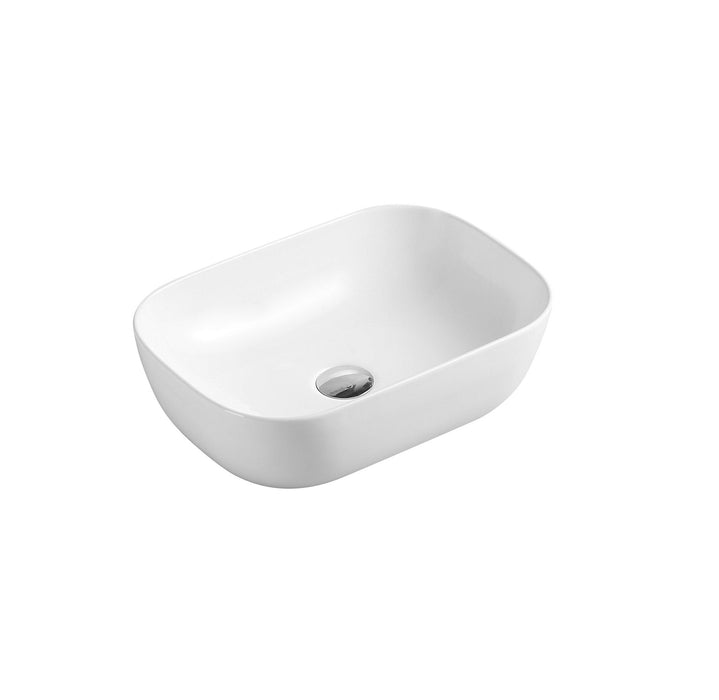 AQUORE 388887 EVEA 46 Lavabo De Sobre Encimera Blanco Mate