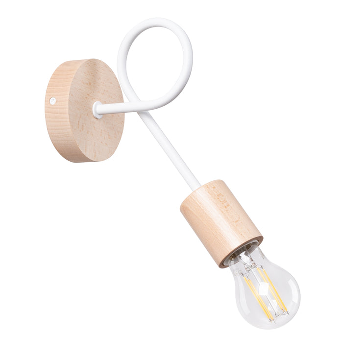 SOLLUX SL.1473 Aplique EMBER blanco blanco/madera natural