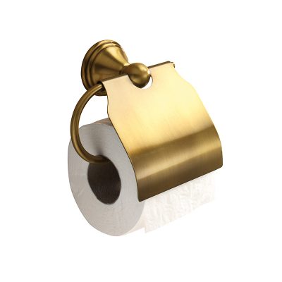 GEDY 75254400200 ROMANCE Portarrollo Con Tapa Bronce